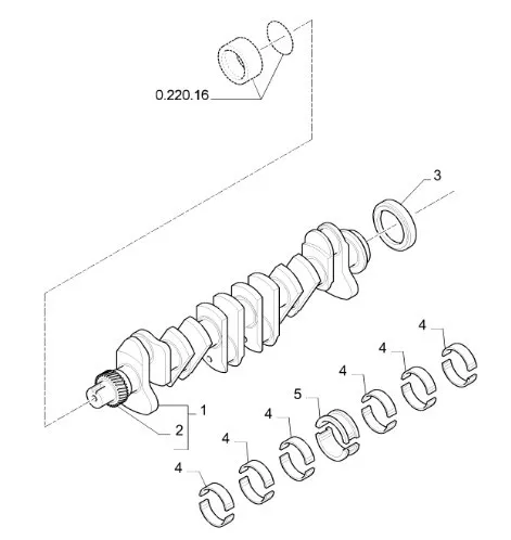 87790345 - Комплект вкладышей подшип