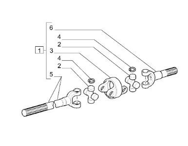 87361037 - Крестовина полуоси моста передн. T6050, Maxx.